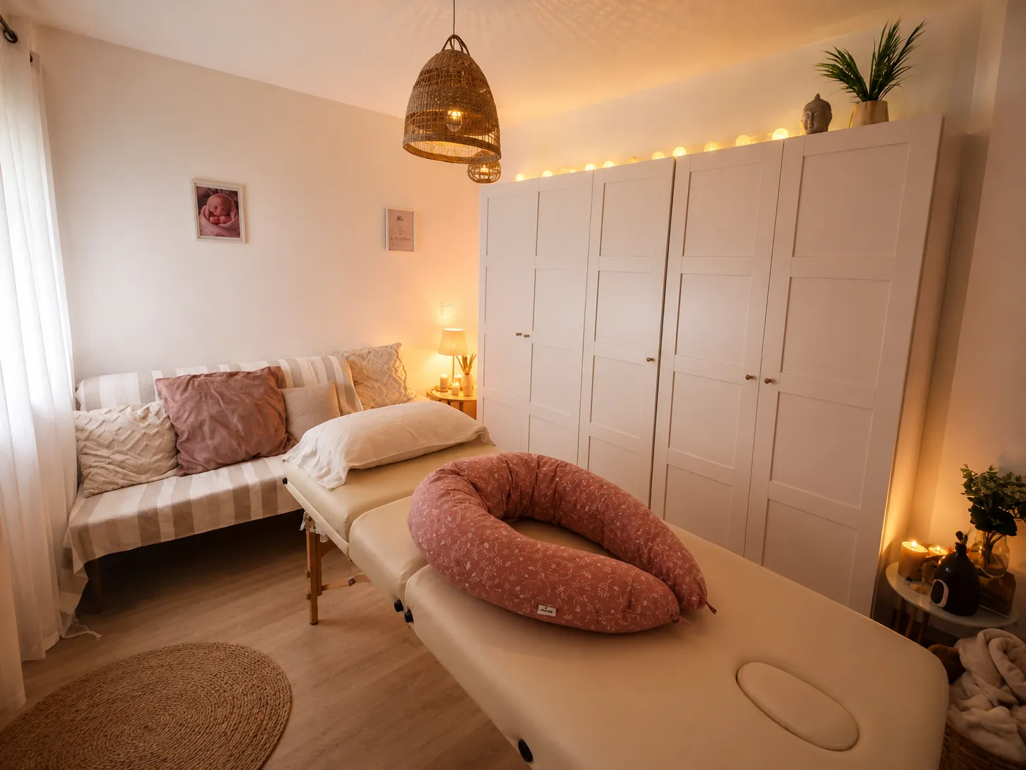 Espace cocon dédié aux massages